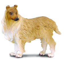 Collie figura göndör hajjal L Collecta, 8 x 7 cm játékfigura