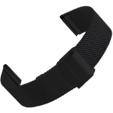 Colmi okosóra szíj, fém, fekete, 20mm, Milan Buckle Strap okosóra kellék