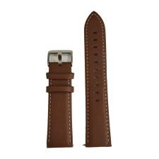 Colmi okosóra szíj, műbőr, barna, 22mm, Leather Strap okosóra kellék