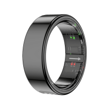 Colmi R12 okosgyűrű, 17.9mm/7, fekete (R12 Black 7) okosgyűrű