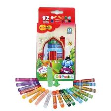 COLOKIT Olajpasztell kréta COLOKIT "Oil Pastel", 12 különböző szín kréta