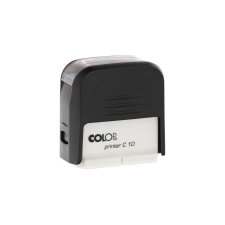 COLOP Bélyegző c10 printer colop 10x27mm, fekete ház/fekete párna bélyegző