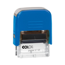 COLOP Bélyegző C10 Printer Colop átlátszó kék ház/kék párna bélyegző