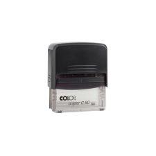 COLOP Bélyegző C60 Printer Colop átlátszó fekete ház/fekete párna bélyegző