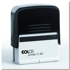 COLOP Bélyegző, COLOP "Printer C 40", fekete cserepárnával bélyegző