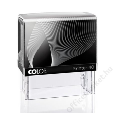 COLOP Bélyegző, szó, COLOP Printer IQ 40 fekete ház - fekete párnával (IC1464000) bélyegző