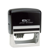 COLOP Dátum+szöveg bélyegző Printer 60 Dátum K fekete ház 37x76 mm bélyegző