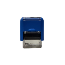 Colop Szövegbélyegző Printer C10 átlátszó ház kék párnával 10x27 mm -új bélyegző