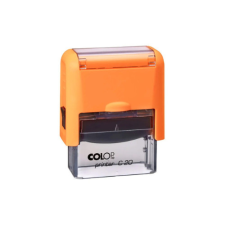 COLOP Szövegbélyegző Printer C20 narancs ház 14x38 mm -új bélyegző