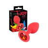  Colorful JOY - szilikon anál dildó - kicsi (piros)