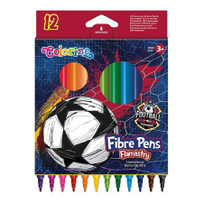 Colorino Filctoll, Futball, 12 szín vékony filctoll, marker