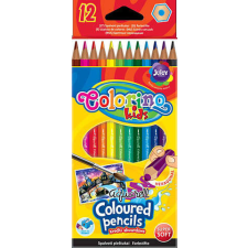 Colorino Kids Aquarell Színesceruza - 12 darabos + Ecset - hexagonal - 33039PTR színes ceruza