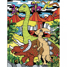 Colorvelvet bársonykép - Dinoszauruszok (SMALL25) kreatív és készségfejlesztő