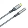 ColorWay Adapter USB-C - 3.5 mm Female Audio, 14 cm, Szürke (CW-AD-CJ) (CW-AD-CJ)