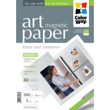 ColorWay Photo paper Inkjet paper ART glossy magnetic 690g/m A4 5 sheet fénymásolópapír