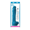  Colours - Pleasures - 10" Dildo - Blue