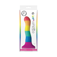  Colours Pride Edition 6 inch Wave Dildo Rainbow műpénisz, dildó