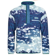 Columbia Polárok HELVETIA II PRINTED HALF SNAP FLEECE Zöld EU S