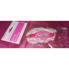  Combcsipke, fehér - rózsaszín, 1 db party kellék