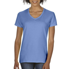 Comfort Colors CC3199 V-nyakú Női póló mosott hatású Comfort Colors, Flo Blue-S női póló