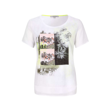 Comma Comma fehér, szörf mintás női póló – 36 női póló