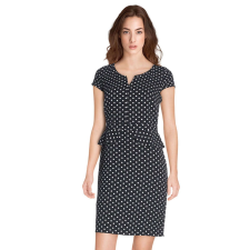 Comma Comma fekete, pöttyös női ruha – 38 női ruha