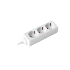 Commel elosztó, hosszabbító, 3-as, érintésvédelemmel, fehér, 10m, 16A, 3500W hosszabbító, elosztó