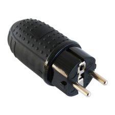 Commel földelt dugvilla, schuko 16 A 250 V Gumi IP44 villanyszerelés