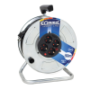 Commel kábel dob - Fém 280 mm, egyfázisú, 16 A 230 V ~ 3500 W IP20, 3x1,5, 25M