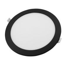 Commel LED panel beépíthető kerek 24W 2700/4000/6500K 240mm fekete villanyszerelés
