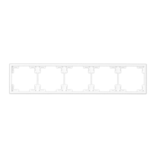 Commel ötös keret fehér villanyszerelés