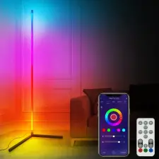 Commel WiFi Okos RGB saroklámpa, állólámpa, hangulatfény - távirányítóval világítás