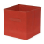 Compactor Összecsukható tárolódoboz polcokhoz és könyvespolcokhoz, polipropilén, 31x 31x 31 cm, piros