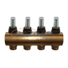 Computherm MF03 1"-os áramlásmérővel szerelt 6 leágazásos osztó villanyszerelés