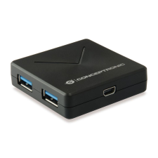 Conceptronic 4 portos USB 3.0 HUB (HUBBIES02B) (HUBBIES02B) hub és switch