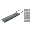 Conceptronic DONN17G 12-in-1 USB 3.2 Gen 1 Docking Station Grey