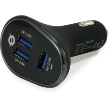 Conceptronic KFZ-Ladegerät 3Port  31W,3xUSB-A             sw (CARDEN06B) mobiltelefon kellék