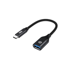 Conceptronic USB-C - USB-A 3.0 225mm adapter - Fekete kábel és adapter