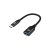 Conceptronic USB-C - USB-A 3.0 225mm adapter - Fekete