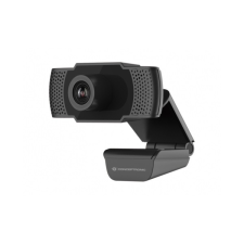 Conceptronic webkamera - amdis01b (1920x1080 képpont, 2 megapixel, 30 fps, usb 2.0, univerzális csipesz, mikrofon) webkamera