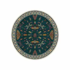  Conceptum Hypnose Carpet (90 x 90) Blue Kece-Fr65 lakástextília