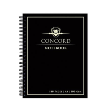 Concord Spirálfüzet, a4, vonalas, 70 lap, concord, fekete 8956-con füzet