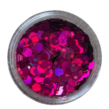  Confetti mix #21 magenta körömdíszítő