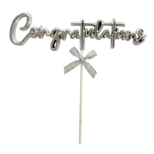  Congratulations tortadísz beszúró – Ezüst sütés és főzés