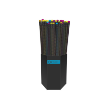 Connect Grafitceruza HB, fekete testű, színes radírral, Connect 72 db/csomag, ceruza