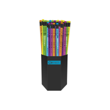 Connect Grafitceruza HB, radíros, fluo színű test és radírr, Connect 72 db/csomag, ceruza