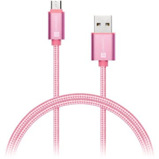 Connect IT Csatlakoztassa Wirez Premium metál micro USB 1 méter emelkedett kábel és adapter