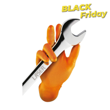 Connect Kesztyű Grippaz 100% Nitril 10/XL - dobozos 50 db-os - NARANCS védőkesztyű