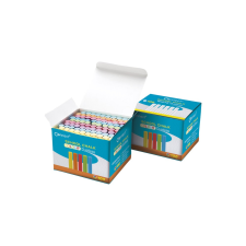 Connect Táblakréta kerek pormentes 100 db/doboz, Connect vegyes színek kréta