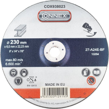 CONNEX Řezný kotouč nerez 230 mm, tloušťka 6 mm csiszolókorong és vágókorong